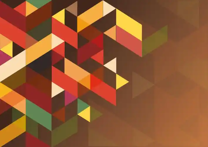 几何色块组合背景矢量素材