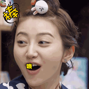 景甜美女女神鼓掌欢乐gif动图_动态图_表情包下载_soogif