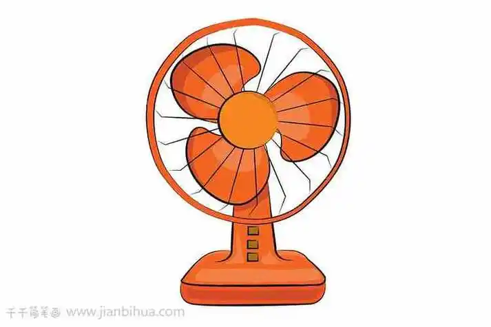 风扇卡通简笔画