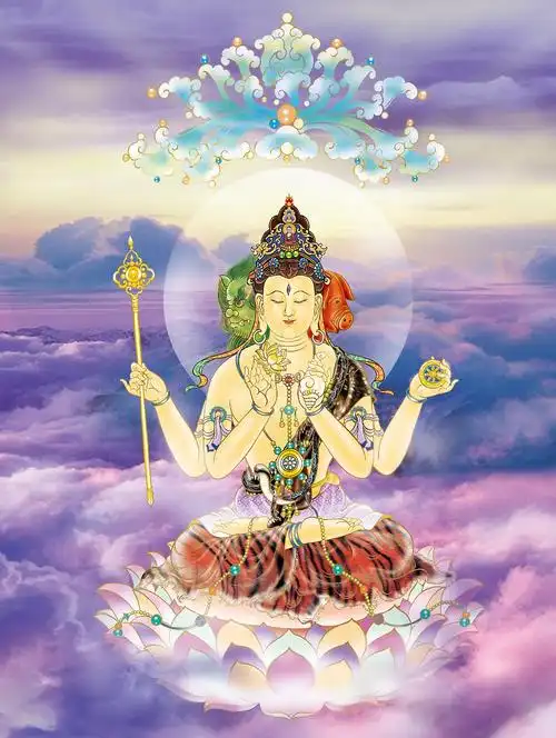 [国画高清大图]0154_高清高清佛像画作品jpg格式_33-14青颈观音真迹