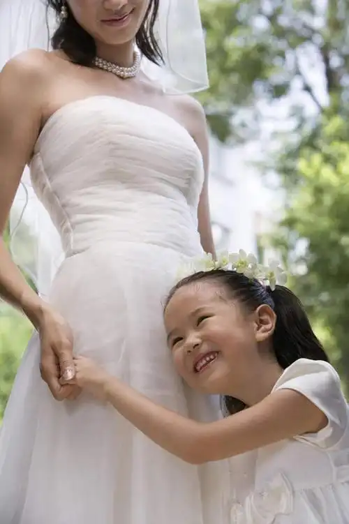 东方人,儿童,成年人,脸,头,脸颊,两个人,夫妻,妻