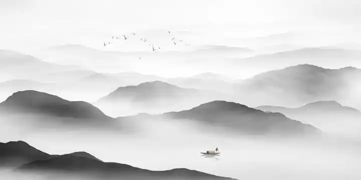 水墨山水画图片