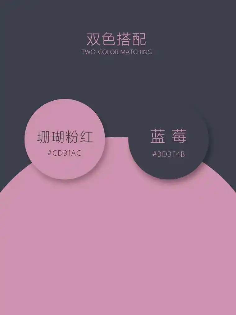 很有高级感的几组双色配色:珊瑚粉红  蓝莓,米白  勃艮第红 - 抖音
