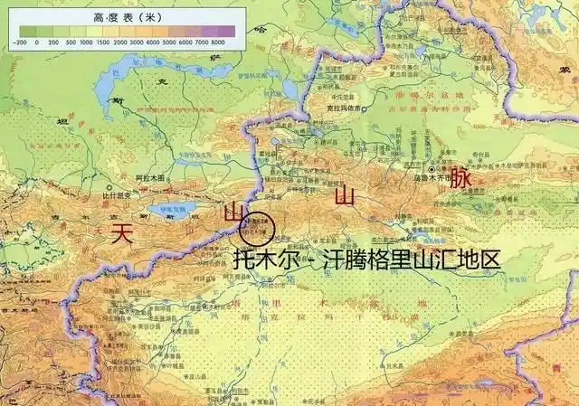 天山规模最大的冰川,为什么分布在托木尔-汗腾格里山汇地区?