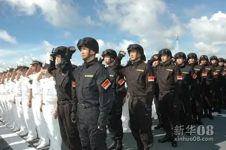 航拍中国海军舰艇编队执行共同护航任务(组图)