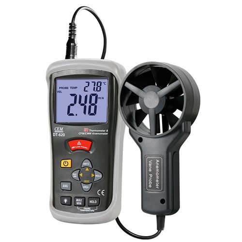 华盛昌(cem)dt-620风速计 专业高精度 风速,风量,风温测量仪 多种风速