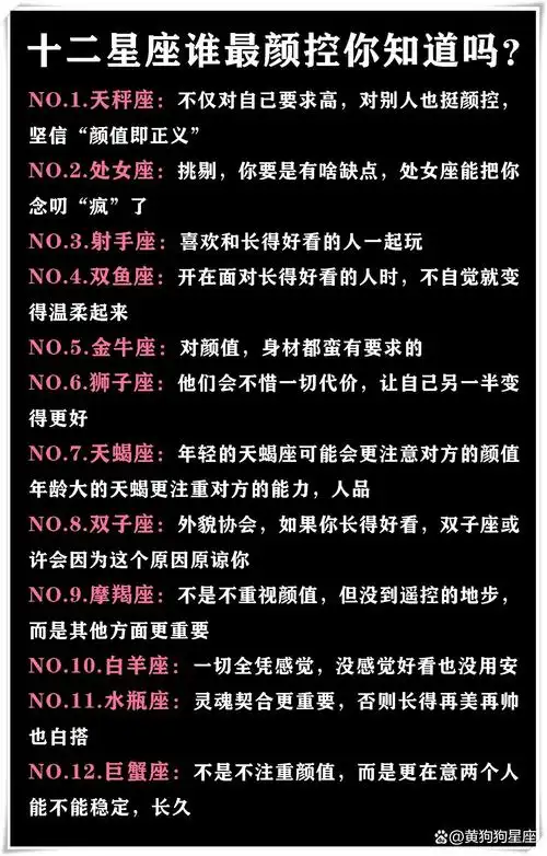 2超级颜控的三个星座颜控 是什么意思颜控是什么颜控什么意思十二星座