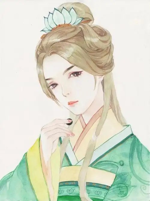 手绘画:"画中人"般般入画,神采飞扬的古风美人