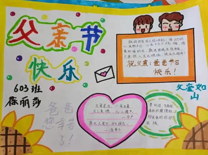 小学父亲节手抄报大全