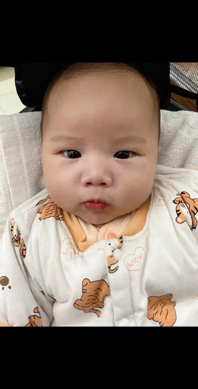 我的抖音生活日记 奶奶的小宝宝,三个月啦7315#被小宝宝这表