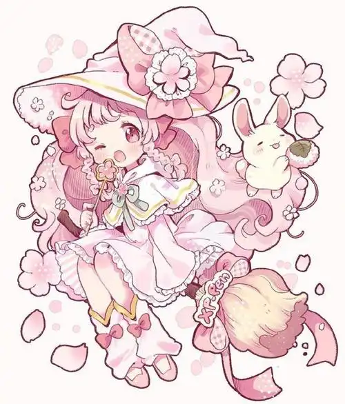 mokarooru画师的作品|作者笔下的人物太可爱了,细节非常的细腻