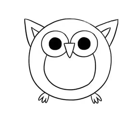 猫头鹰简笔画 猫头鹰简笔画图片