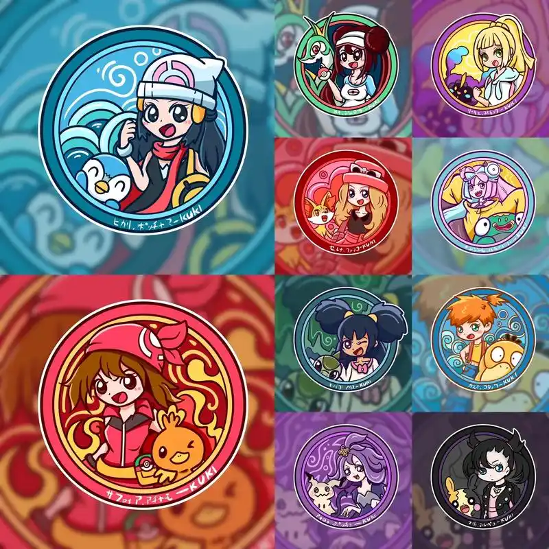 宝可梦头像—女训练家.#原创插画 #pokemon #精灵宝 - 抖音