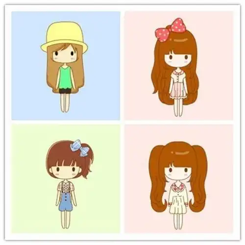 闺蜜4人头像连在一起的快和闺蜜试一试ΦωΦ