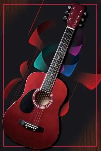 音乐吉他古典音乐海报背景素材