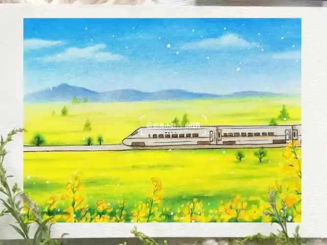 no6彩铅风景温暖如春