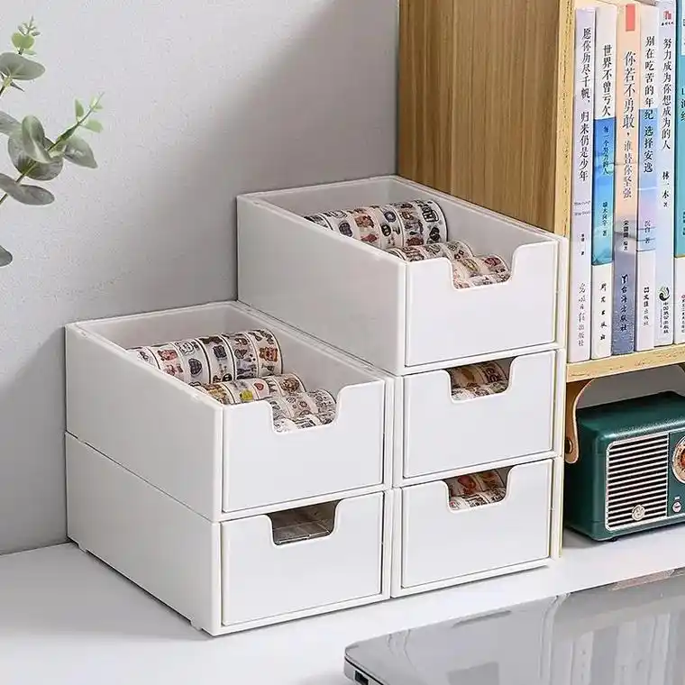 桌面小抽屉 #收纳神器 #文具用品  小巧可爱.精致百搭. - 抖音