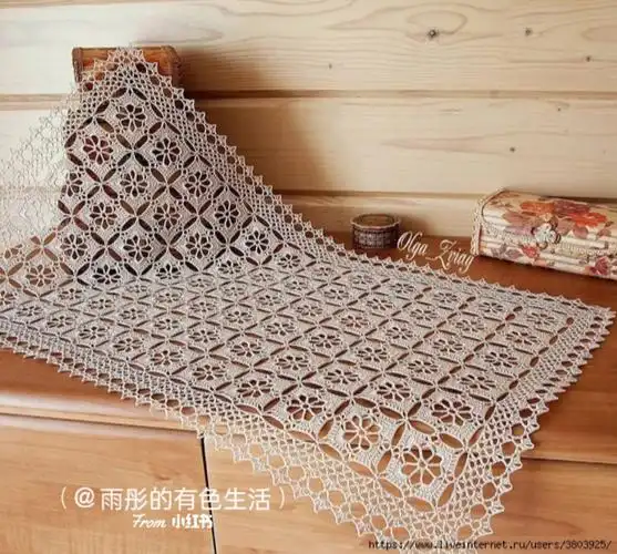 钩针图解3桌布