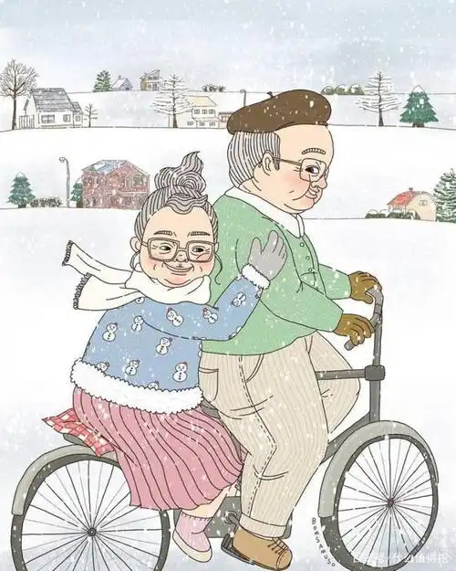 韩国插画家描绘「老夫老妻最长情告白!」