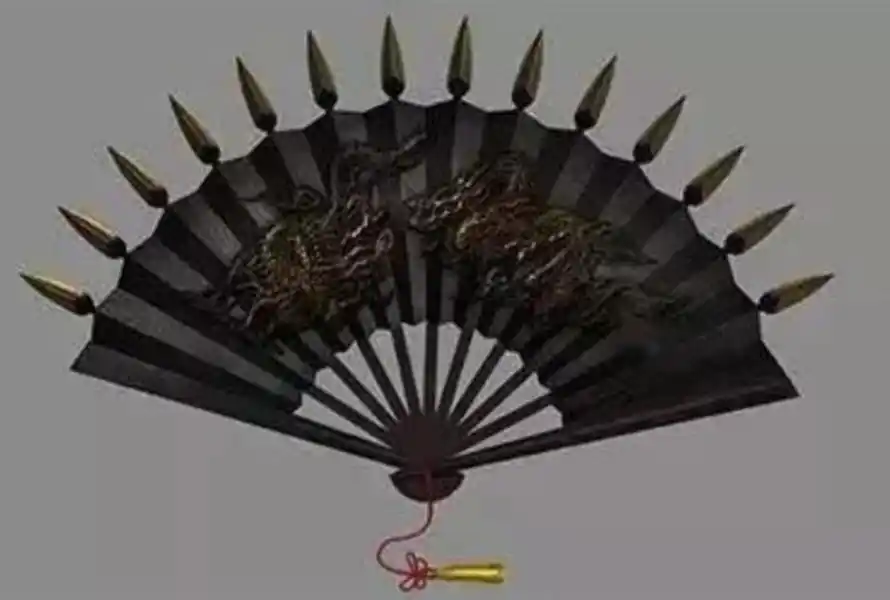 铁扇是短兵器,其扇骨多为铁制或者是钢,硬木,扇面