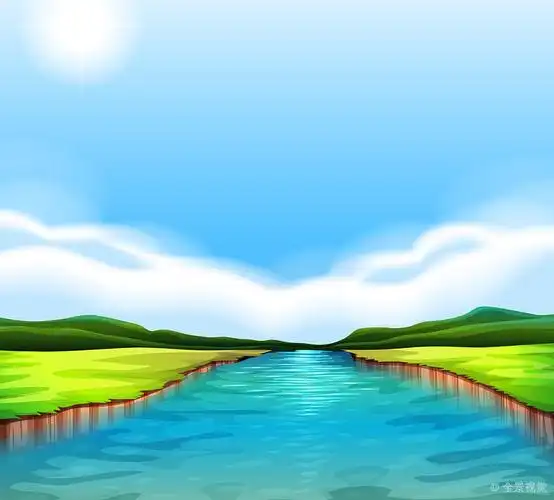 流动_河_插画_图片大全—全景创意图库(quanjing.