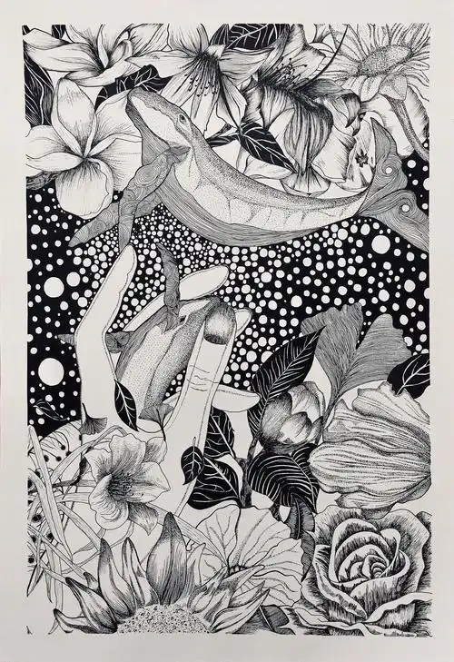 针管笔黑白画|插画|创作习作|申上进 - 原创作品 - 站酷 (zcool)