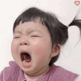 萌娃丸子妹表情包动图