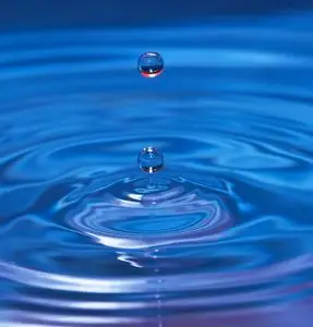 水滴落在水里照片