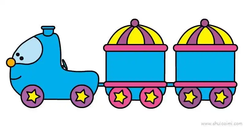 儿童小火车教程儿童画怎么画 儿童小火车教程简笔画图片大全