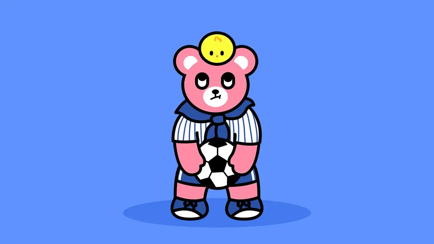 luca熊可爱搞笑蓝色系电脑高清壁纸