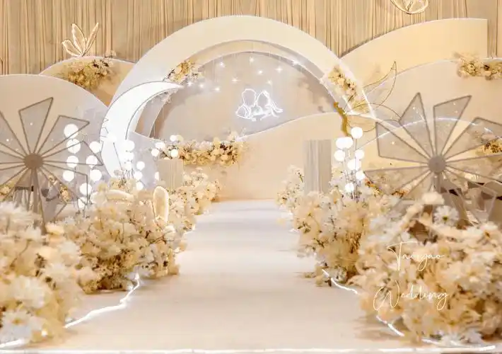 桃夭婚礼宝龙国惠香槟色大气婚礼