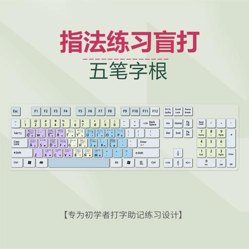 学生练习打字键盘垫指法小鹤微软搜狗自然码双拼五笔字根中文拼音