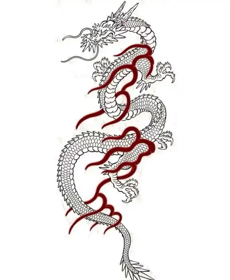 tattoo #纹身图案手稿 #纹身手稿 #龙纹身 #成都 - 抖音