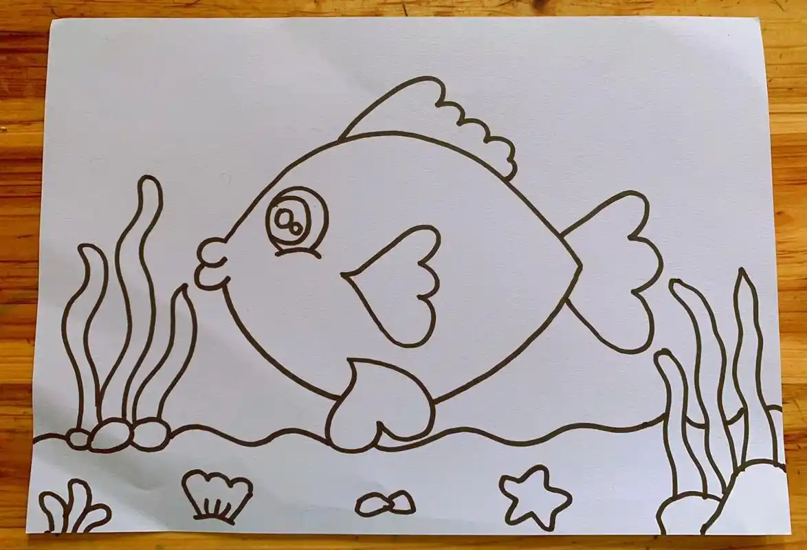 儿童美术96简笔画 儿童美术96适合3-6岁宝贝的简笔画,主题:《海底