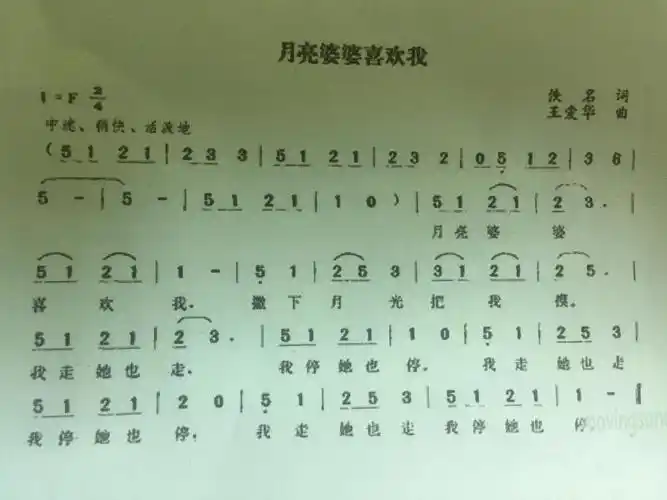 歌曲月亮婆婆喜欢我
