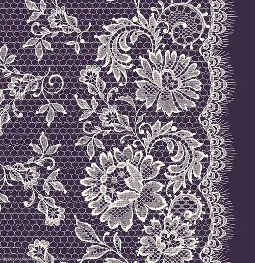蕾丝花边设计素材