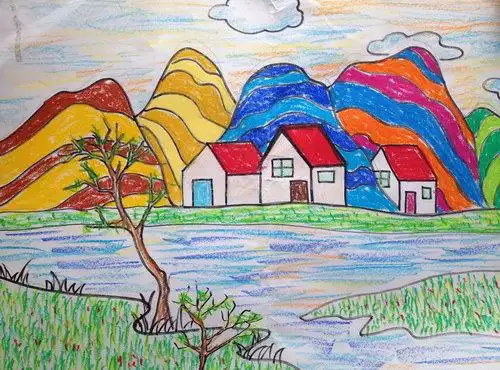 《春天里》/少儿绘画作品/儿童画/网络美术馆_中国少儿美术教育网