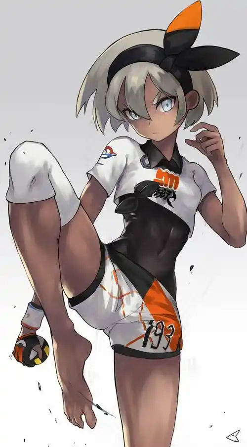 宝可梦剑盾训练家彩豆插画图片