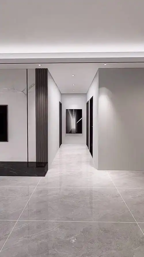 电视背景墙#现代极简黑白灰