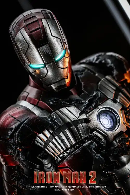 模玩摄影全网最还原的ht战损钢铁侠mk5