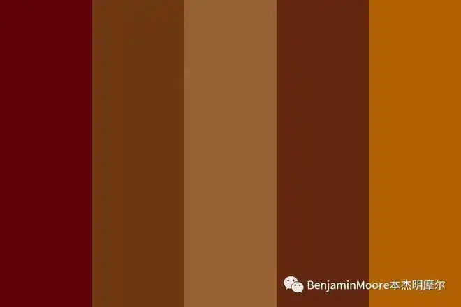 红橙棕色或直接叫为"红黄色的组合色",它类似于氧化铁的颜色