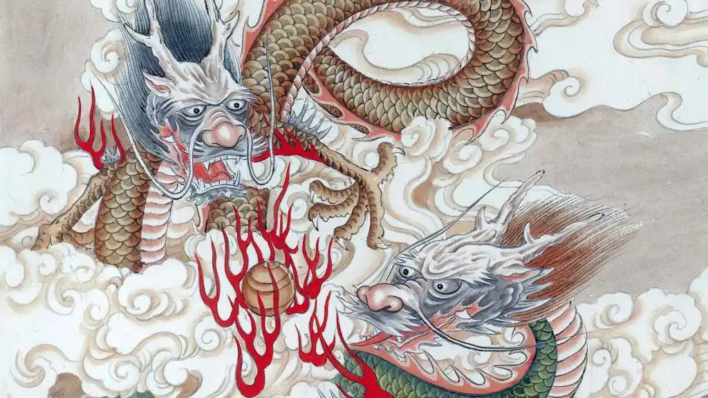 国画十二生肖龙,高清图片,壁纸,绘画艺术-桌面城市