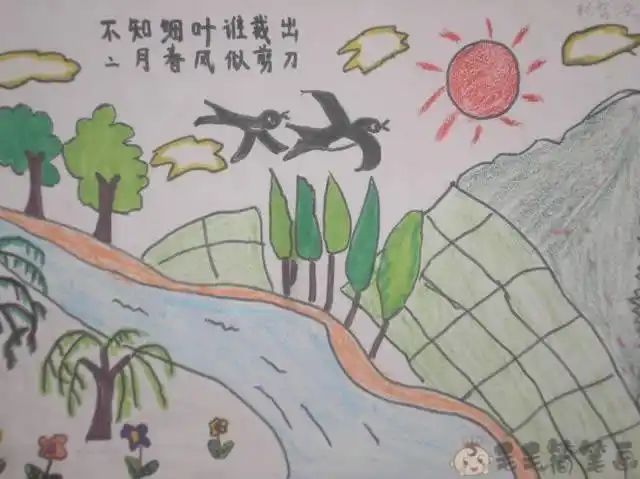 春天来了幼儿绘画大全 - 第2页 - 毛毛简笔画