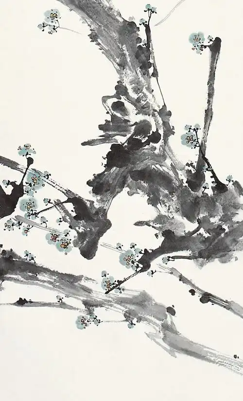 有画说|这幅写意梅花画得清幽淡雅,苍古老拙,请你欣赏点评