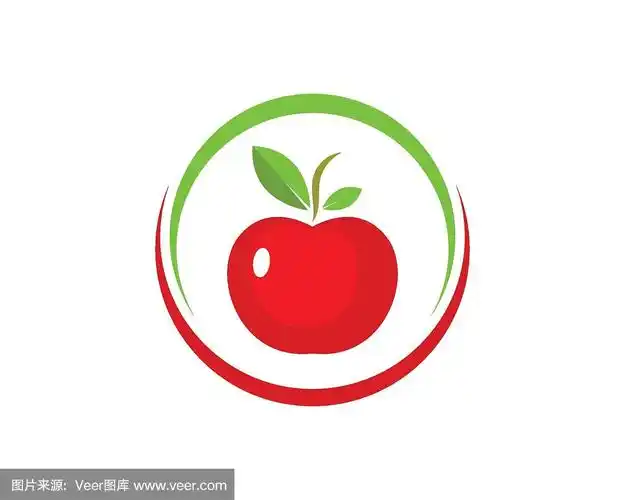 苹果标志图标矢量插图设计