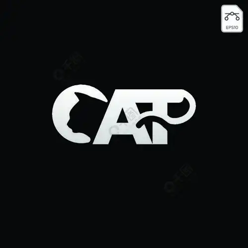 字母c猫宠物动物类型标志模板矢量图标元素隔离字母c猫宠物动物类型