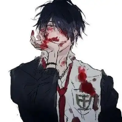 男头 动漫 带血