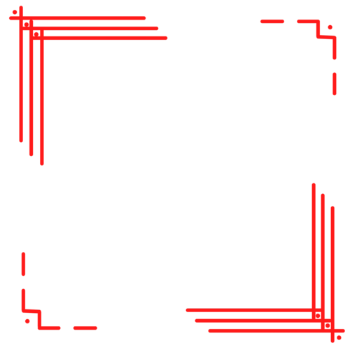 手绘简约文艺清新边框透明底png图