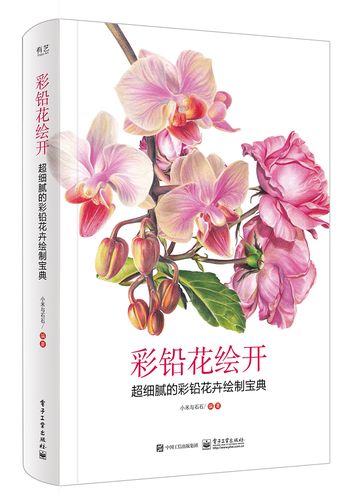 彩铅花绘开 彩铅画教程书画画入门自学零基础彩铅素描教材画集临摹