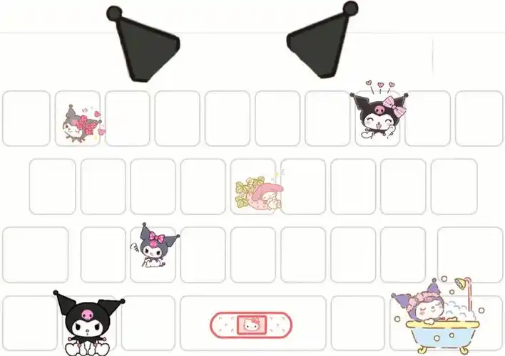 美乐蒂键盘背景图